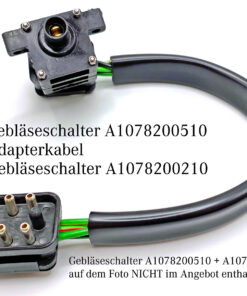 Adapterkabel für Mercedes-Benz SL R107 Roadster und C107 Coupe Gebläseschalter A1078200510